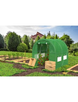 САДОВАЯ ФОЛЬГА ТУННЕЛЬ ТЕПЛИЧНАЯ ПАЛАТКА 4 ​​М² 2X2 M UV-4 + ЛИНИЯ + СТОЙКИ