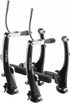 Hamulce V-brake MTB trekking komplet czarne TEKTRO 849AL blk set