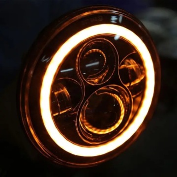 ФАРА МОТОЦИКЛА ПЕРЕДНЯЯ ФОНАРЬ H4 LED 5,75 дюйма 14,3 см Хром