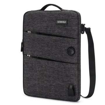 DOMISO 11 13 14 15.6 17.3 Cal wodoodporna torba na Laptop poliester z Port
