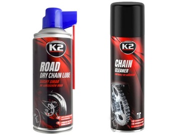SMAR ŁAŃCUCHA + ZMYWACZ K2 ROAD DRY CHAIN LUBE