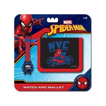 DIAKAKIS Годинник цифровий + Гаманець Spider-Man 508698