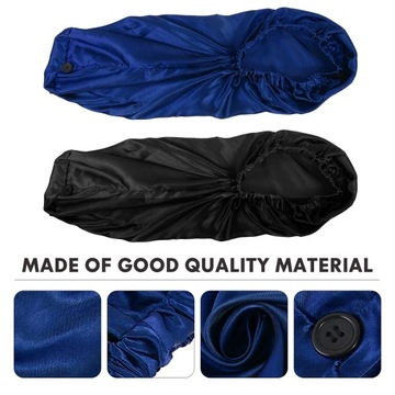 Шелковые дреды с шапочкой из атласных косичек с шапочкой.