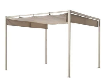 IKEA HAMMARON Pergola, szaro beżowy/ciemny szaro-beżowy, 300x300 cm