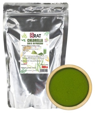 Chlorella w PROSZKU 500g proszek detox NATURALNA