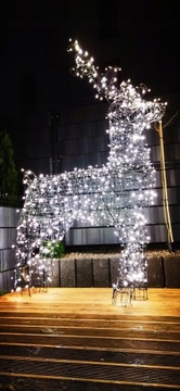 3D LED ОЛЕНЬ 1000 МЕГА БОЛЬШОЙ XXXL 220см