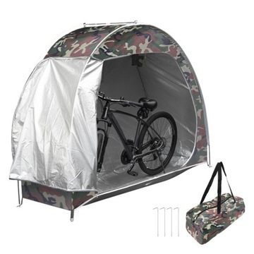 Outdoor Bike Storage Tent Waterproof 210D Oxford Fabric Camouflage