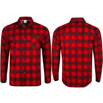 МУЖСКАЯ ПОВСЕДНЕВНАЯ ФЛАНЕЛЕВАЯ РУБАШКА В КЛЕТКУ, 100% ХЛОПОК, размер XL