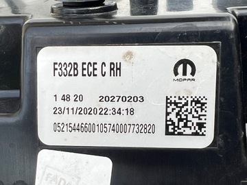 FIAT 500E CABRIO 2020-2023 SVĚTLO PRAVÁ ZADNÍ LED