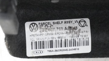 POLIČKA ZADNÍ KUFRU VW TAIGO 2G7867769A