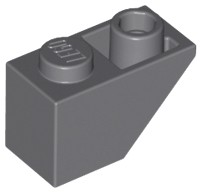 LEGO Skos 2x1 odwrócony 3665 - Ciemnoszary/DBG