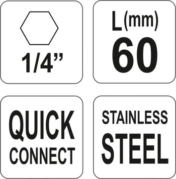 ПЕРЕХОДНИК БЫСТРОГО МОНТАЖА ДЛЯ НАКОНЕЧНИКОВ ОТВЕРТКИ