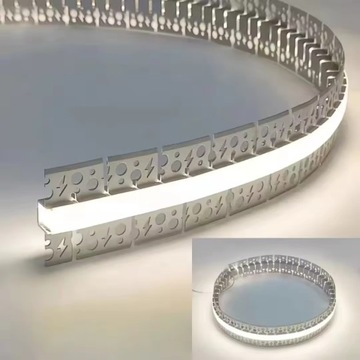 Алюминиевый светодиодный профиль для гипсокартона 2м Regips Movable Flexible 12мм