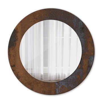 Lustro do łazienki z oryginalną ramą Metaliczny rustykalny 50 cm
