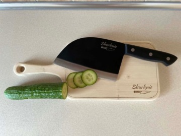 ЯПОНСКИЙ КУХОННЫЙ НОЖ ПОВАРА, НЕРЖАВЕЮЩАЯ СТАЛЬ + КОЛЕСО + КРЫШКА