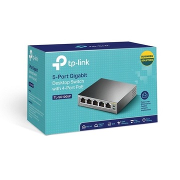 Коммутатор TP-LINK SG1005P 5 x GE (4 x PoE)