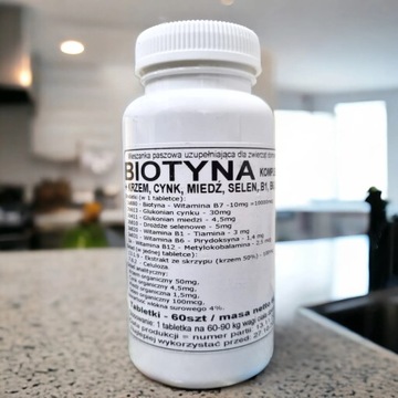 Биотиновый комплекс с кремнием и витаминами группы В - 60 таблеток - Podkowa