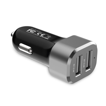 ŁADOWARKA SAMOCHODOWA 2X USB 24W - CRONG CHARGER