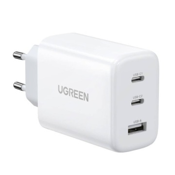 Ugreen rychlá síťová nabíječka 2x Usb typ C Usb 65W PD3.0,