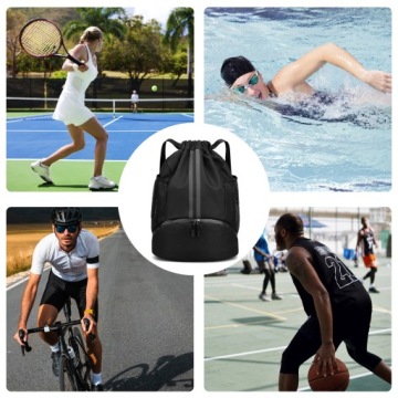 Футбольная спортивная сумка с стрункой водонепроницаемой рюкзак на обуви PE