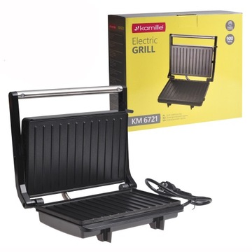 Kontaktowy GRILL ELEKTRYCZNY PANINI OPIEKACZ DO KANAPEK TOSTER KAMILLE