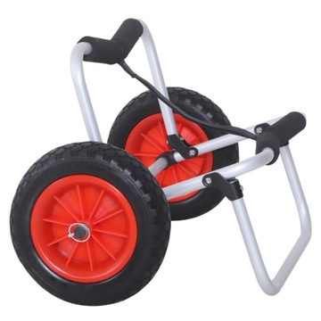 Тележка для каяка с ремнем, складная, до 90 кг.