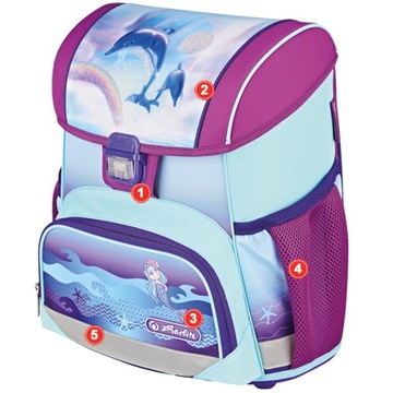 ШКОЛЬНЫЙ КОМПЛЕКТ HERLITZ LOOP DELPHINS 4 В 1