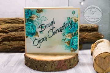 Благодарственная/сувенирная коробка для крестных родителей.