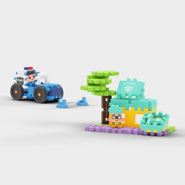 Mini Waffle Полицейская машина и ювелирный магазин