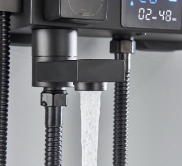 НАВЕРХНОСТНЫЙ ДУШЕВОЙ НАБОР ЧЕРНЫЙ ДУШ ДЛЯ ВАННОЙ КОМНАТЫ ARI RAIN SHOWER