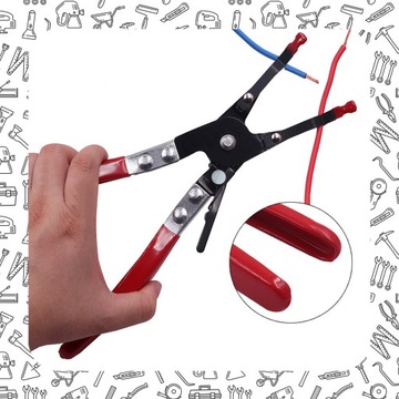 PRAKTYCZNE SZCZYPCE POMOCNICZE - DO LUTOWANIA PRZEWODÓW KABLI UCHWYT 240MM