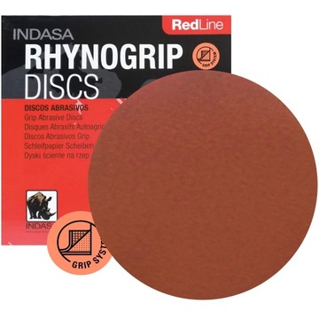 INDASA RED Krążki Ścierne Rzep 150mm P40 50x