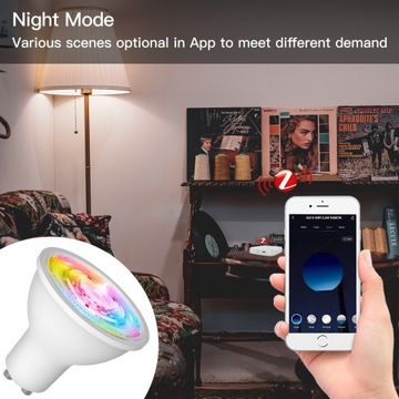 Светодиодная лампа RGB GU10 ZigBee TUYA SMART LIFE 3шт.