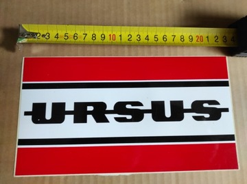 Naklejka cienka URSUS rozm.210X120mm w emblemat w znaczek PL