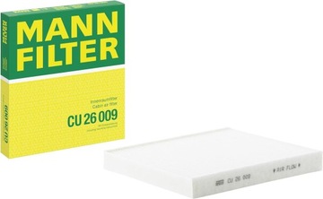 MANN-FILTER CU 26 009 FILTR VENTILACE PROSTORU SPOLUJEZDCE