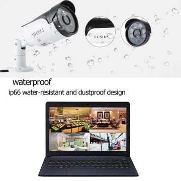 Leshp 960P HD Проводная уличная водонепроницаемая камера IP66