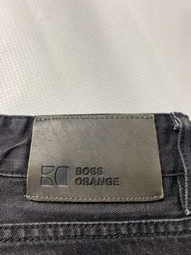 HUGO BOSS Orange czarne Spodnie Jeansy W 36 L 33