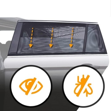 СОЛНЦЕЗАЩИТНЫЙ КОЗЫРЕК НА ОКНО ДВЕРИ АВТОМОБИЛЯ 2 ШТ.