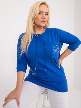 BLUZKA CASUALOWA PLUS SIZE damska z kieszeniami