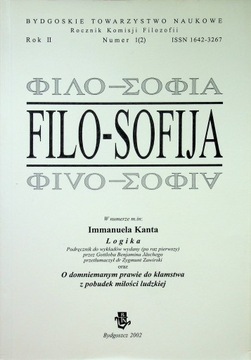 Grzegoż A. Dominiak red. - Filo-Sofija Nr 1 2