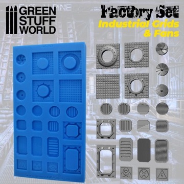 Silicone Molds - Grids and Fans formy silikonowe