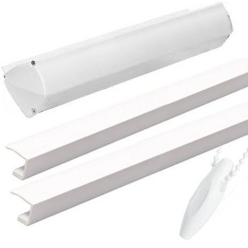 Внутренние рулонные шторы с направляющими - МНОГО ЦВЕТОВ