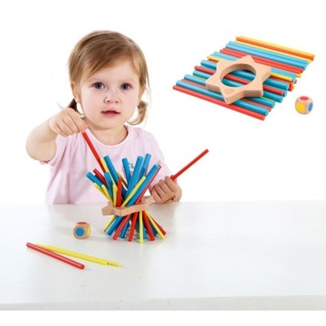 Tooky TOY Деревянные палочки для аркадных игр