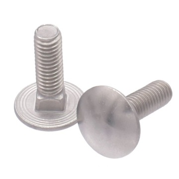 M8X50 ŚRUBA NIERDZEWNA ZAMKOWA ŁAWKOWA INOX 100SZT