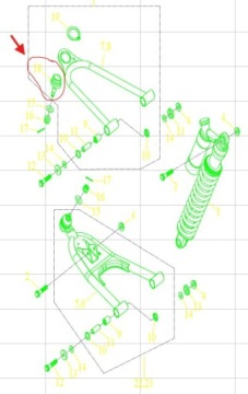 Передняя поворотная арматура передняя QUAD Triton Baja Reactor 450
