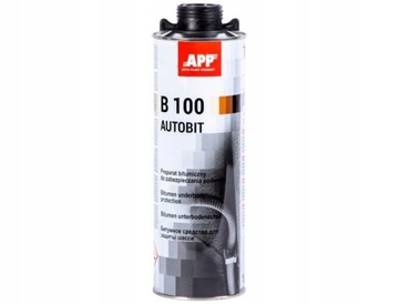 APP B100 Autobit Preparat bitumiczny do zabezpieczania podwozia czarny 1,0L