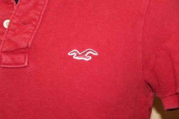 HOLLISTER męska koszulka polo czerwona rozm. S