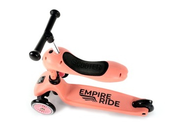 ДЕТСКИЙ САМОКАТ EMPIRE RIDE RIDE 2в1 ТЕМНО-РОЗОВЫЙ SCOOT HIGHWAYKICK