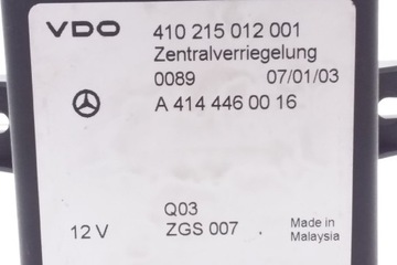MODUL CENTRÁLNÍHO ZÁMKU MERCEDES-BENZ VANEO (414) A4144460016 1.7L DIESEL