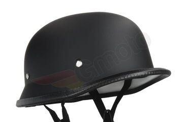 Kask motocyklowy hełm niemiecki orzeszek SS rozmiar XL 61-62 cm czarny